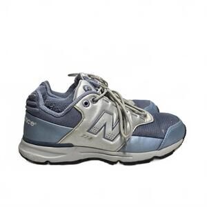 New Balance Shoes Women's 7.5 W720GS Metallic Blue Silver Lifestyle Sneakers